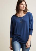 Modcloth Sports Rapport Knit Top In Navy In Xl