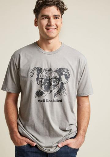 Modcloth Bear With Me Men's Graphic Tee In M