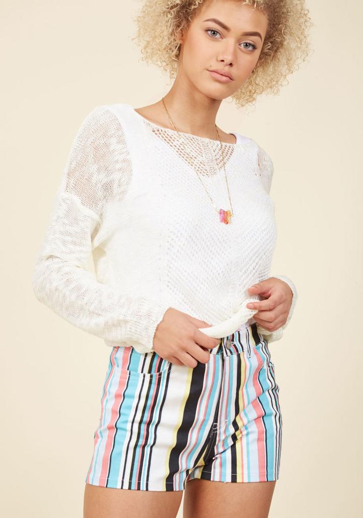 Motel Stripe Hype Shorts