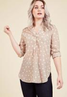 Modcloth Hosting For The Weekend Tunic In Taupe
