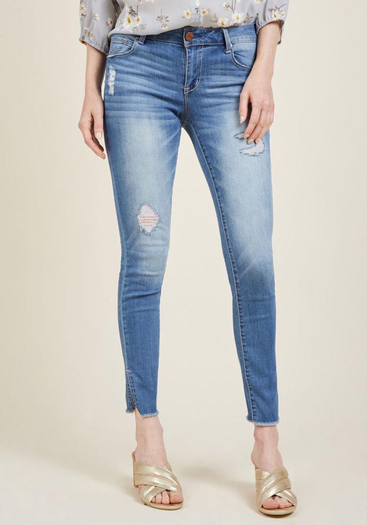 Modcloth Happenin' Hang Sesh Skinny Jeans In 25