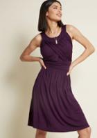 Modcloth So Happy To Gather Dress In Plum In S