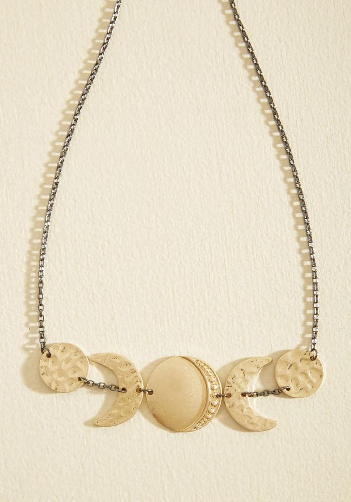 Modcloth What Do You Moon? Necklace