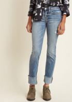 Modcloth Field Scout Cuffed Straight-leg Jeans In 1