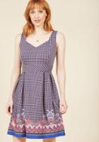 Modcloth Sassed As You Can A-line Dress In Geo