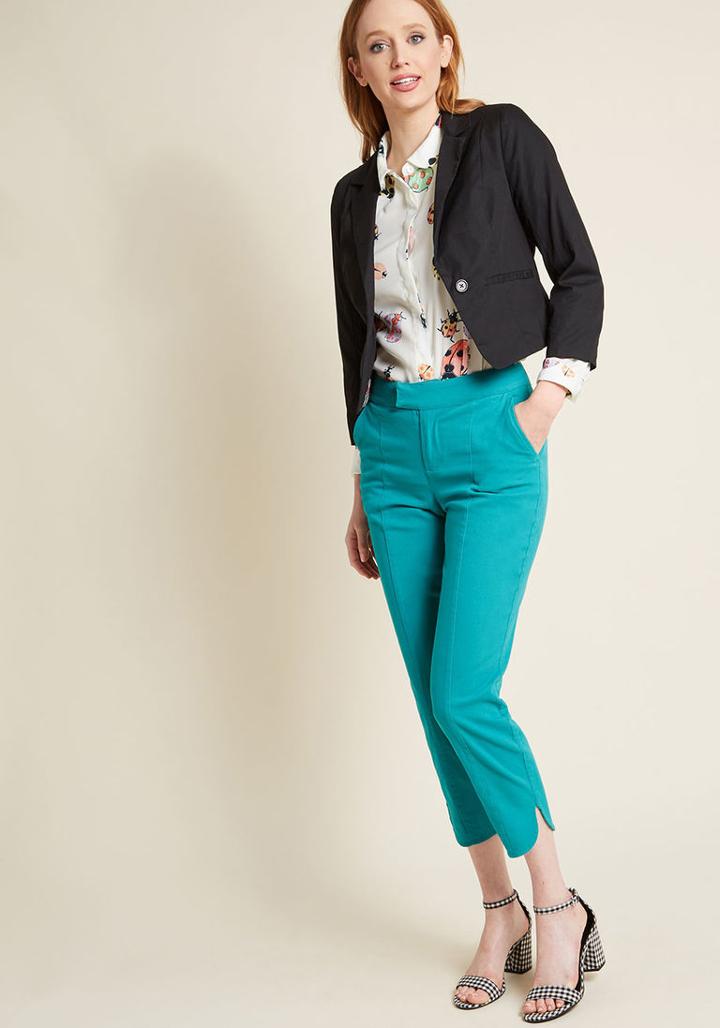 Modcloth Refined In A Flash Blazer In Black In M