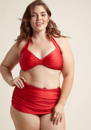 Estherwilliams Bathing Beauty Two-piece Swimsuit In Red - 16-34 In 16