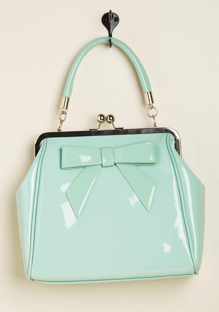 Banned Banned High-shine Profile Bag In Mint