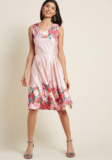 Yumi Distinguished Guest Floral Dress In 14 (uk)