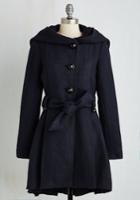  Once Upon A Thyme Coat In Midnight Blue In Xs
