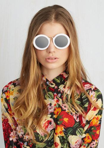 Lucentproductsinc Mod My Rounds Sunglasses In White