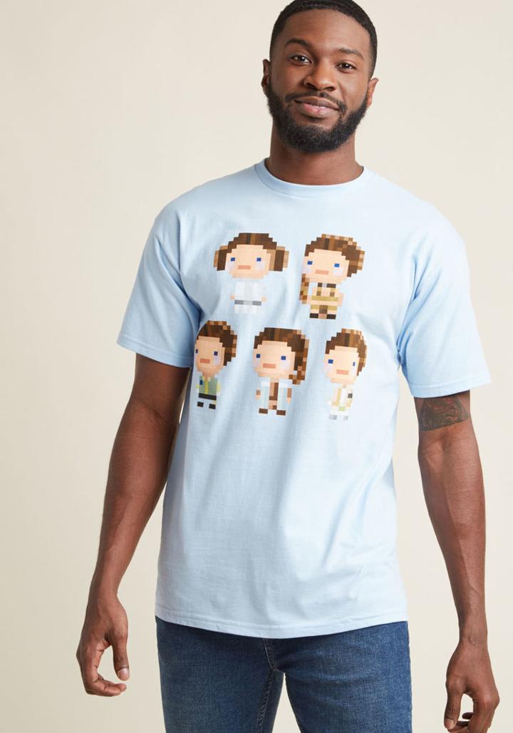 Modcloth Techy Trilogy Men's Graphic Tee In S