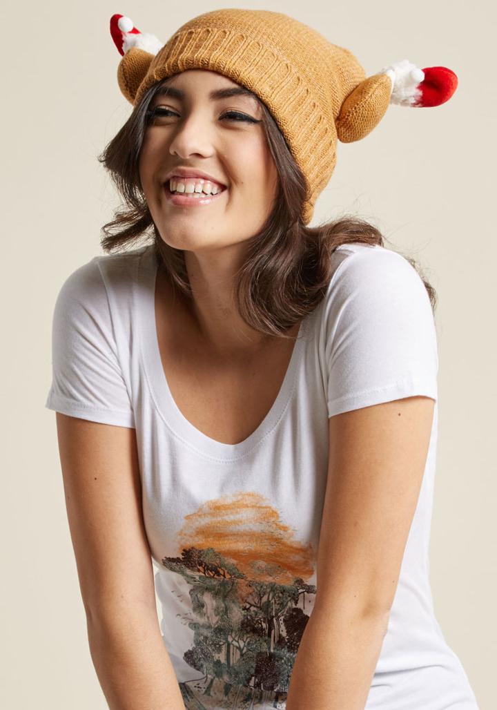 Modcloth Festive Feast Knit Hat