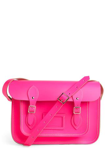 The Cambridge Satchel Company Cambridge Satchel Upwardly Mobile Satchel In Neon Pink - 13