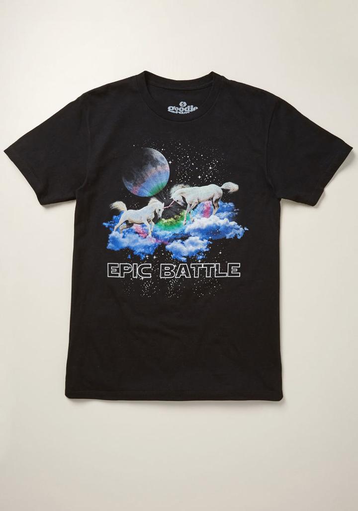 Modcloth Fabled Fray Men's Graphic Tee In M