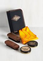 Wildandwolfltd Get Your Gleam On Shoe Polishing Kit In Navy