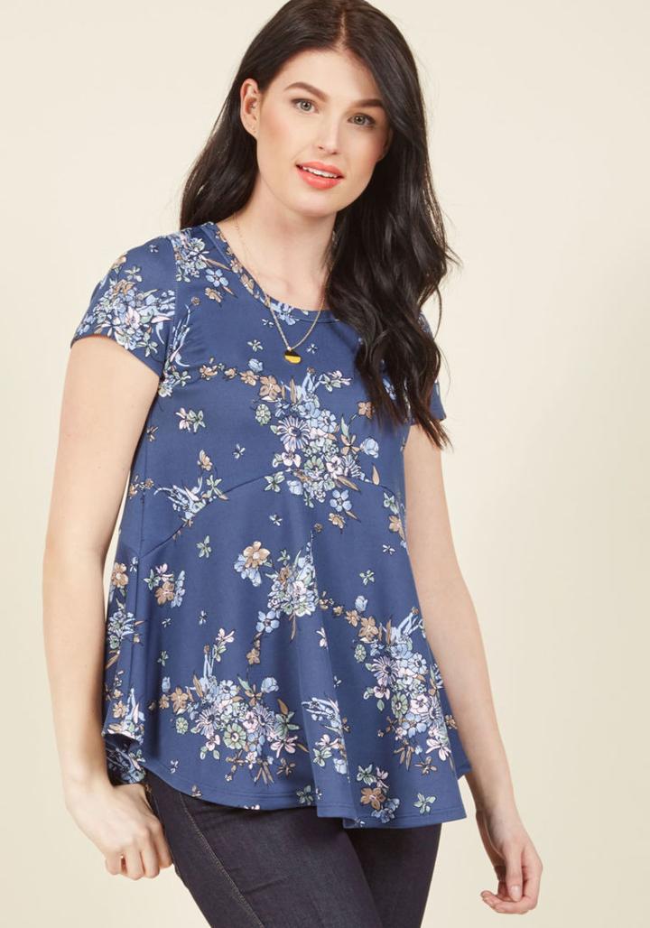  Comfort Comes To Mind Knit Top In Evening Bouquets In L