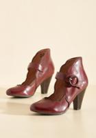  Day Train Leather Heel In Crimson In 10