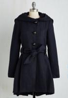 Stevemadden Once Upon A Thyme Coat In Midnight Blue In 1x
