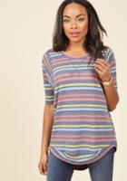  Best Of Botanical Top In Stripes In 4x