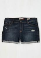 Modcloth Beauty At The Beach Shorts In Dark Wash - 1x-3x In 3x