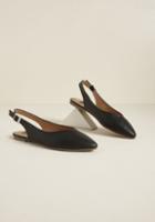 Modcloth Sleek Peek Slingback Flat In 6