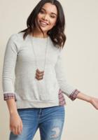 Modcloth A Whim For Trim Knit Top In L