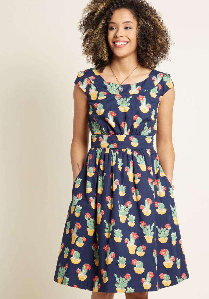 Emilyandfin Emily And Fin Day After Day A-line Dress In Cactus In 4x