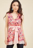  Outgoing Guidance Sleeveless Top In Blossom In L