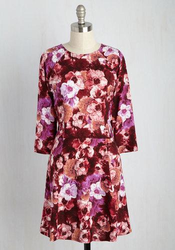  Isle Check It Out Floral Dress In Magenta Blooms In S
