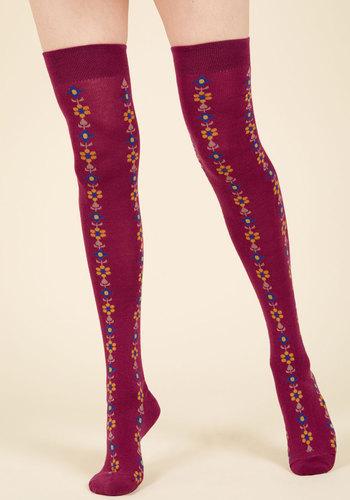  Stems For Your Stems Thigh Highs In Berry