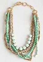 Anaaccessoriesinc Yes You Glam Necklace In Mint