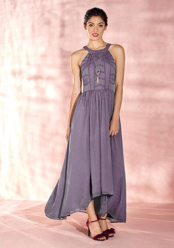  Brave New Whirl Maxi Dress In Lavender In Xxs