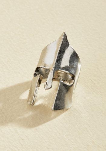  No Conquest Ring In Silver