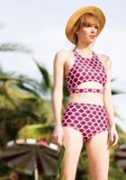  Parasail Away With Me Swimsuit Top In Red Flowers In L