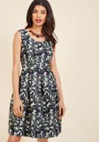 Modcloth Bamboo Debut Fit And Flare Dress