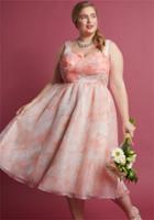 Modcloth Forever Floral Fit And Flare Dress In Petal