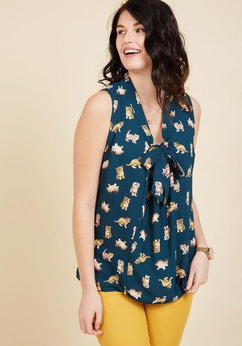  Miami Moments Sleeveless Top In Tabbies In 1x