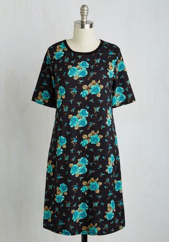 Gilliinc Ravishing Recommendation Dress In Aqua Blooms