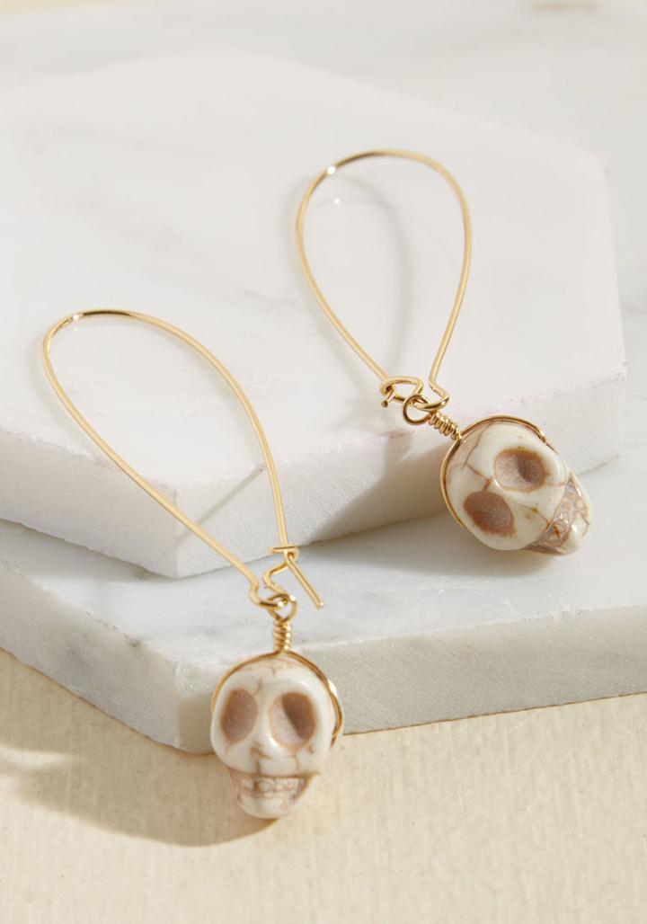 Lenoradame Lenora Dame Skull And Response Earrings