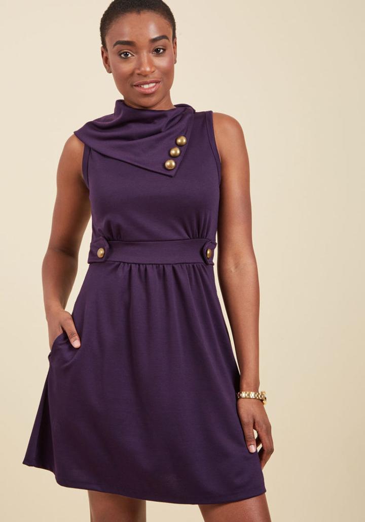  Coach Tour A-line Dress In Violet In S