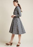 Modcloth Flannel Fit And Flare Shirt Dress In 3x