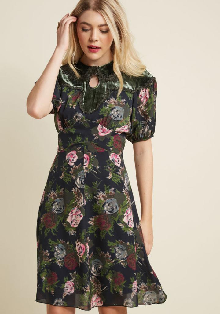 Annasui Anna Sui Opulent Occasions Silk Dress In 0