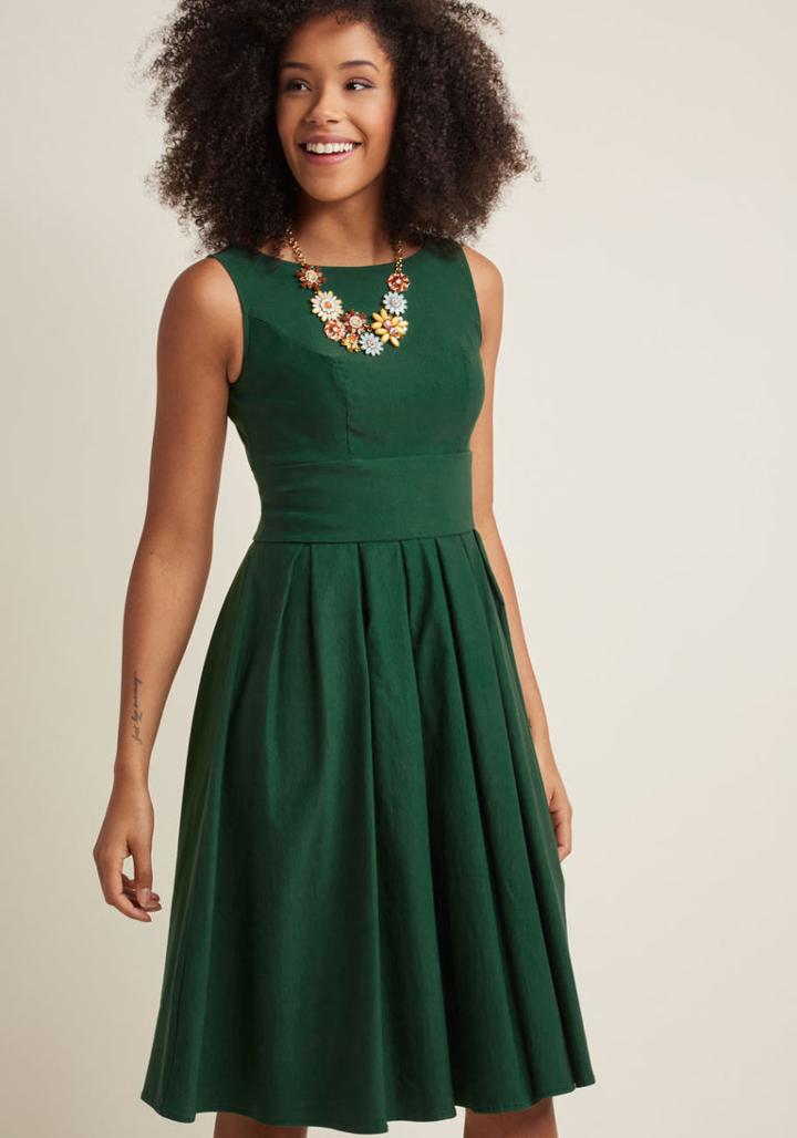Modcloth Certified Stunner Midi Dress In S