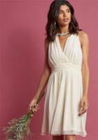 Modcloth Set In Your Sways A-line Dress In Ivory In 3x