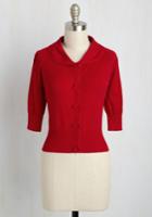  Generous To A Malt Cardigan In Cardinal In Xl