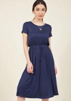  Chance Circumstance Midi Dress In Navy In L