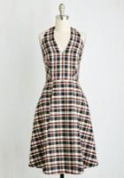 Coconinno Scholastic Classic Dress In Mini Plaid