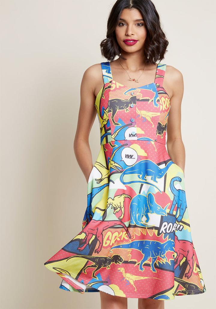 Modcloth Make Your Statement A-line Dress In 1x