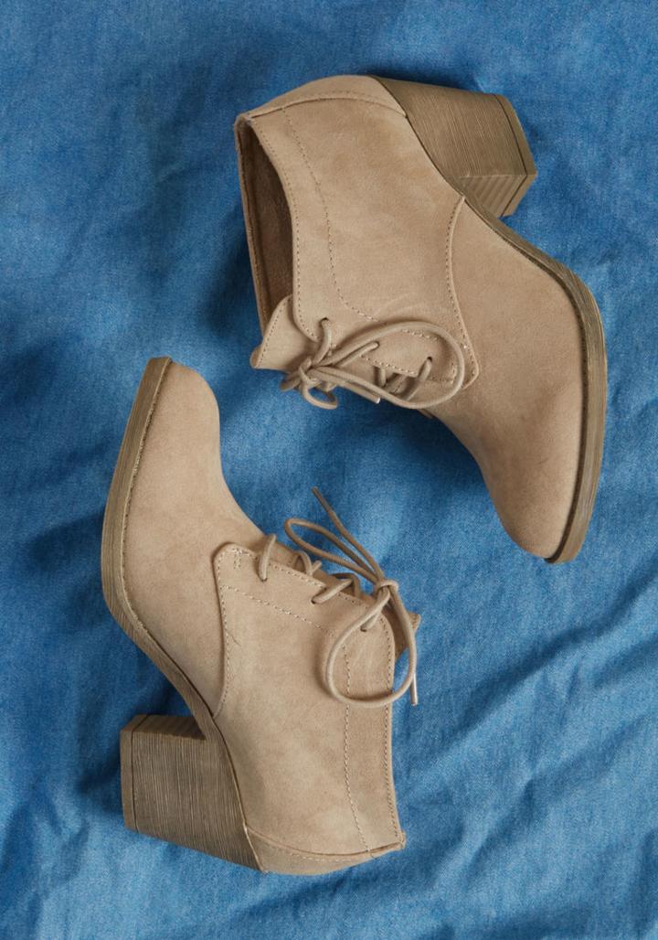 Rocketdog Attention, Everyone! Block Heel Bootie In Beige In 6